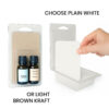 Choose Plain White or Kraft Brown Clamshell Blister-Cards